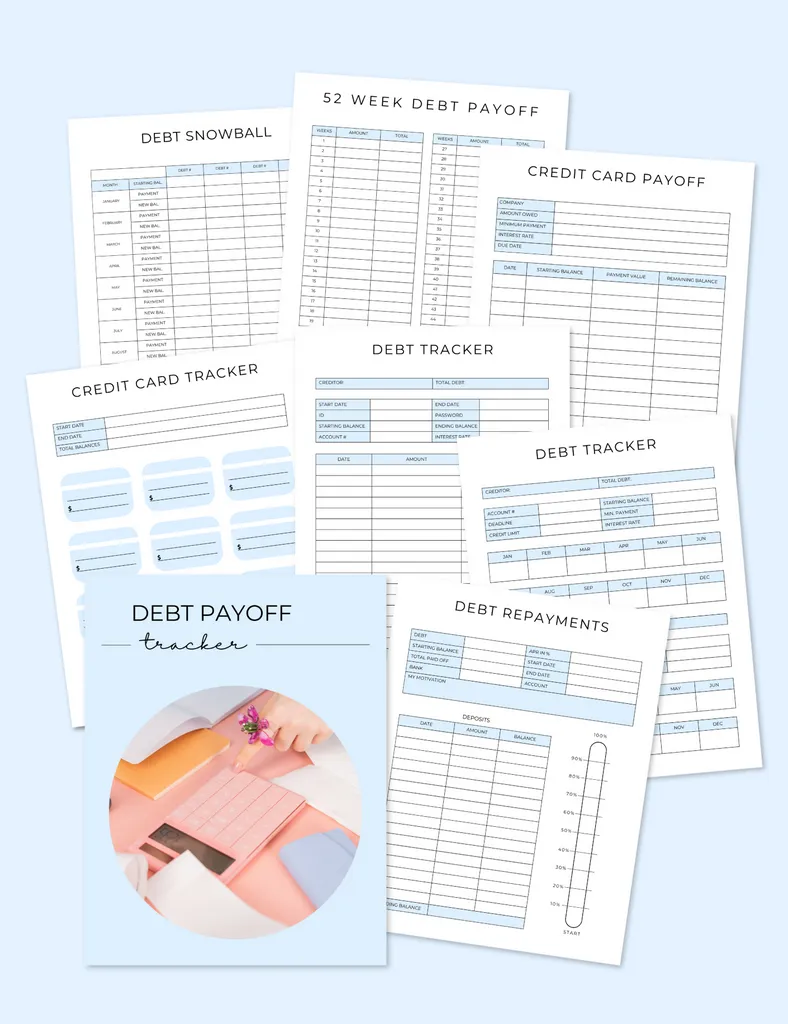 Jessica Autumn Planners debt payoff planner finance tracker