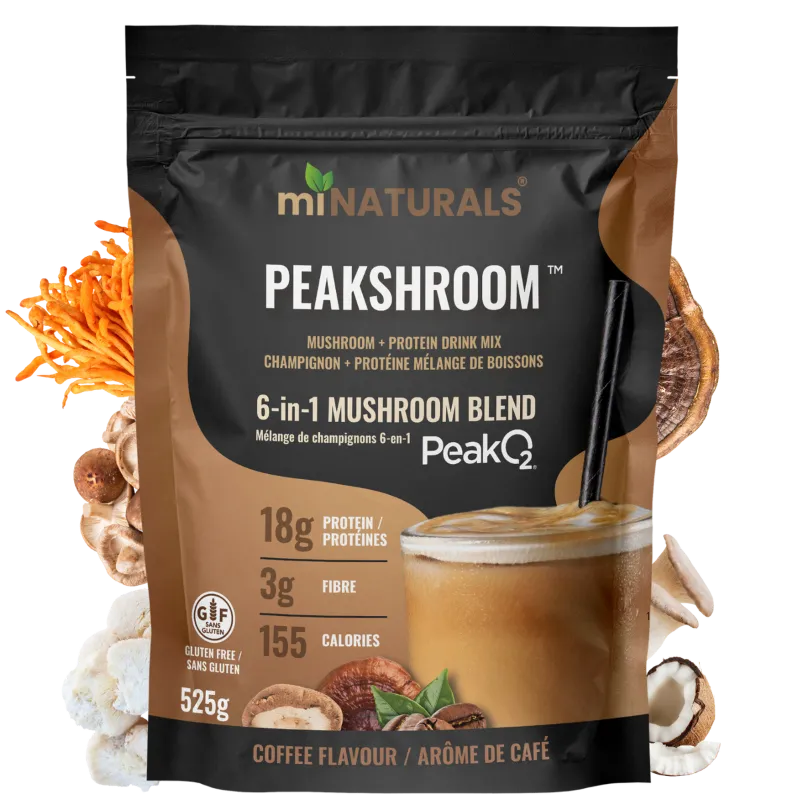Minaturals Nutrition mushroom protein coffee functional beverage