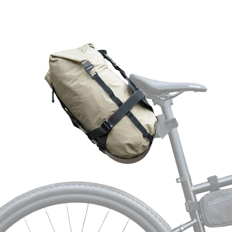 Qunature Global bike rear rack with bag for cargo transport