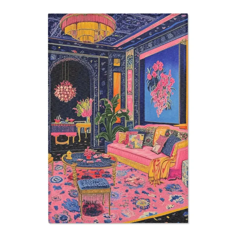 Maia Homes floral carpet rug