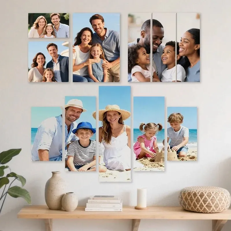 PrintToucan custom canvas prints displayed as wall art