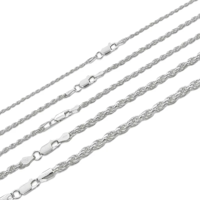 Harlembling silver rope chain