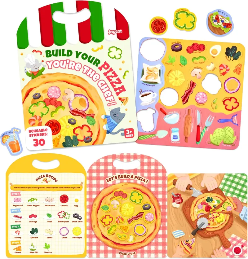 JoyCat reusable sticker book activity book for kids