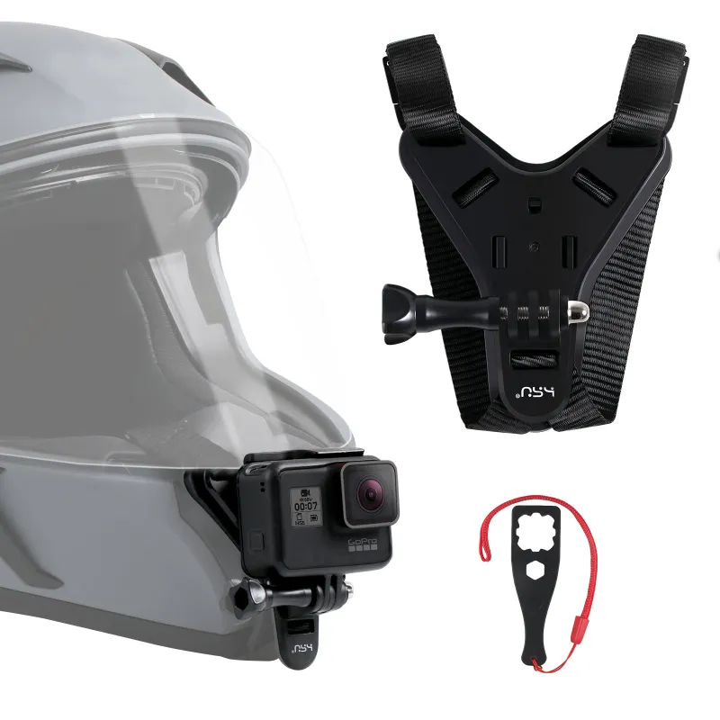 HSUSHOP chin mount for attaching a camera under a helmet chin