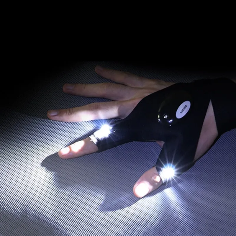 TechnoAnt led gloves with illuminated fingertips