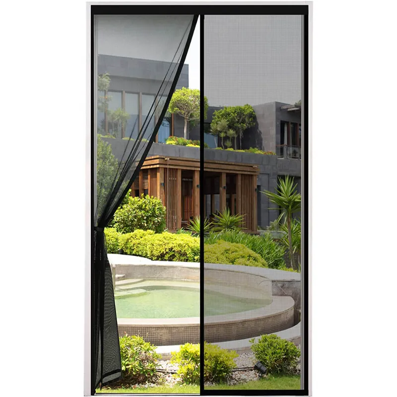 Lygfzf magnetic screen door with self-closing mesh