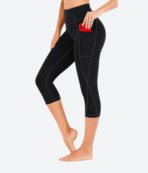 Heathyoga workout capris, a pair of cropped athletic leggings for exercise