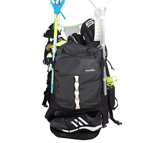 Athletico lacrosse bag for carrying sticks, pads, and gear