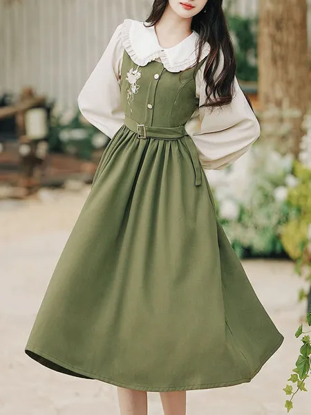 Jolly Vintage collar peter pan dress peter pan dress
