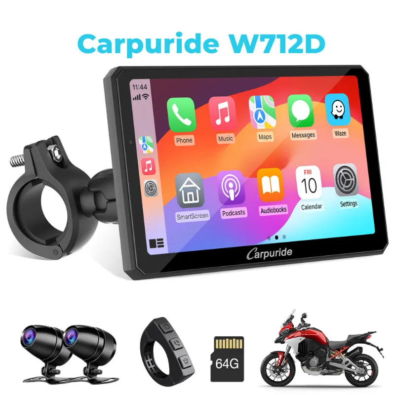 Carpuride motorcycle dash cam