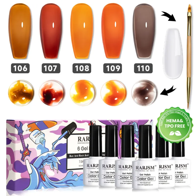 Rarjsm fingerpaints blooming gel kit