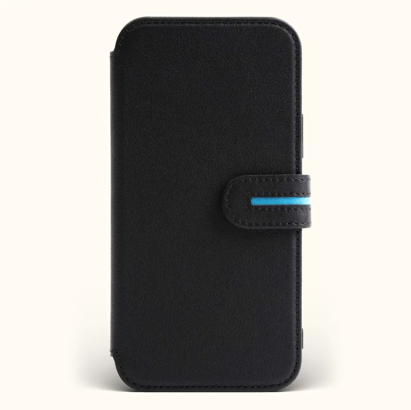 Bluebonnet Case Apple iPhone 15 Pro Vintage Leather Wallet Phone Case