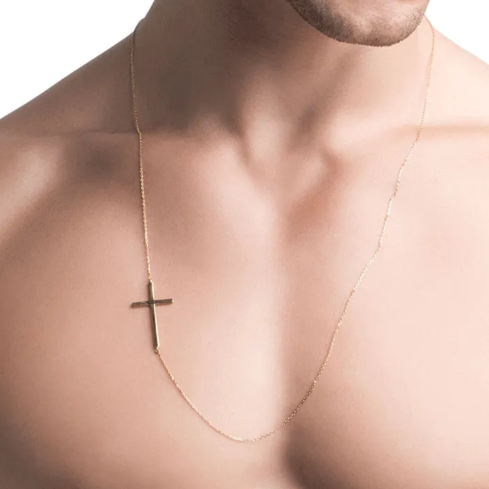 CA-RIO-CA Sunga sterling silver sideways cross necklace