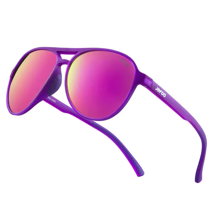JEFOO purple aviators with classic frame shape