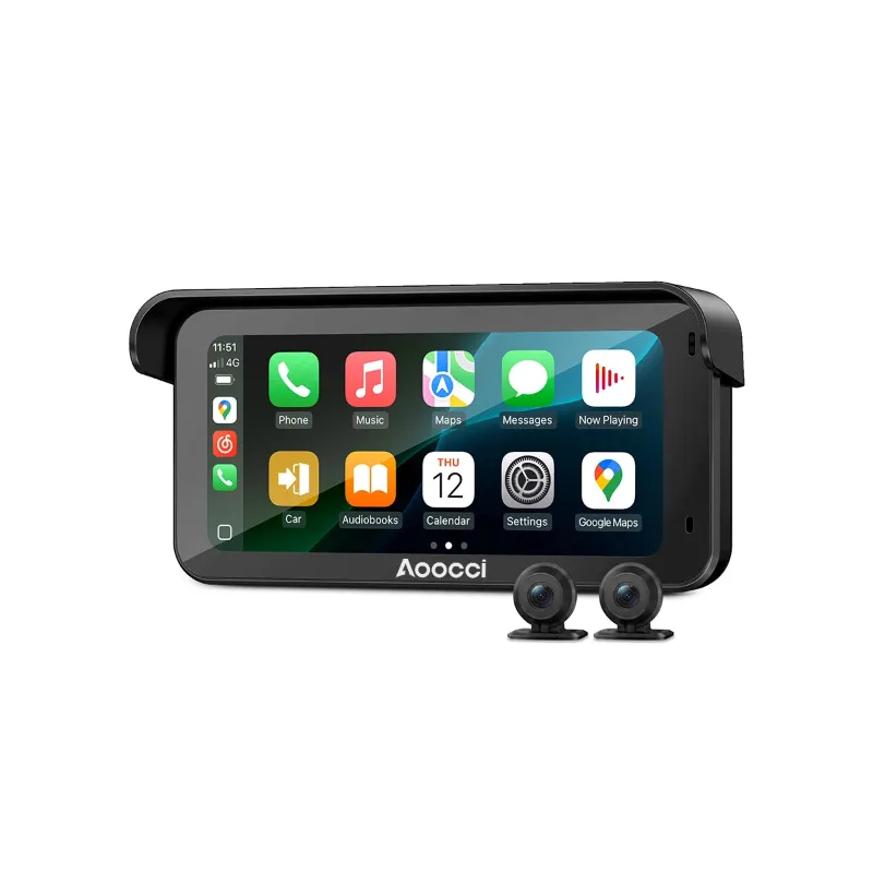 Aoocci motorcycle dash cam mounted for on-road ride recording