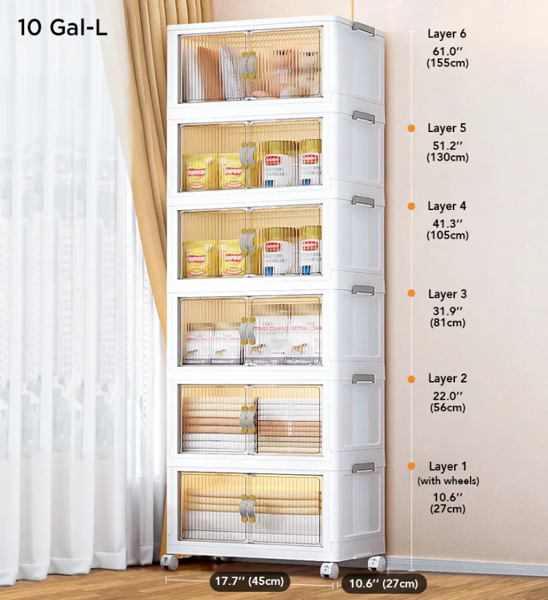Joybos stackable storage bins for organized home storage