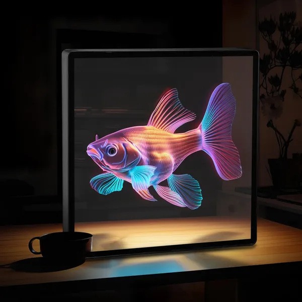 EP LIGHT hologram fan creating 3D light effects
