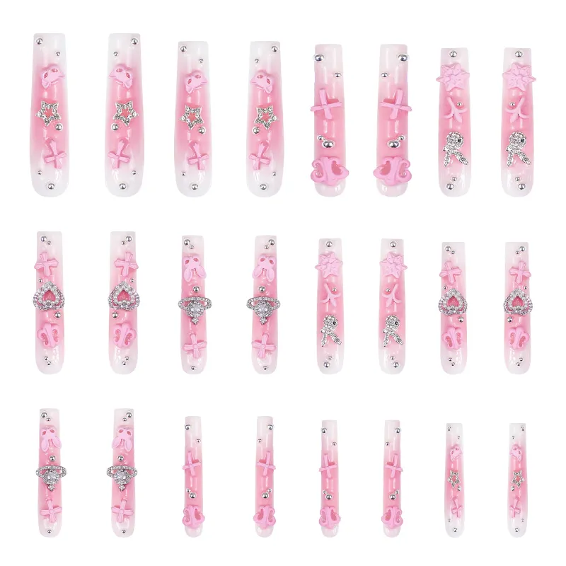 Lovful blushing pink nails press on nails