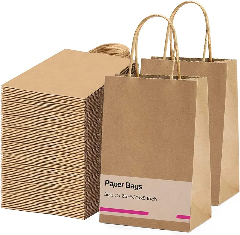 JiaroPack white paper bags for retail and food service