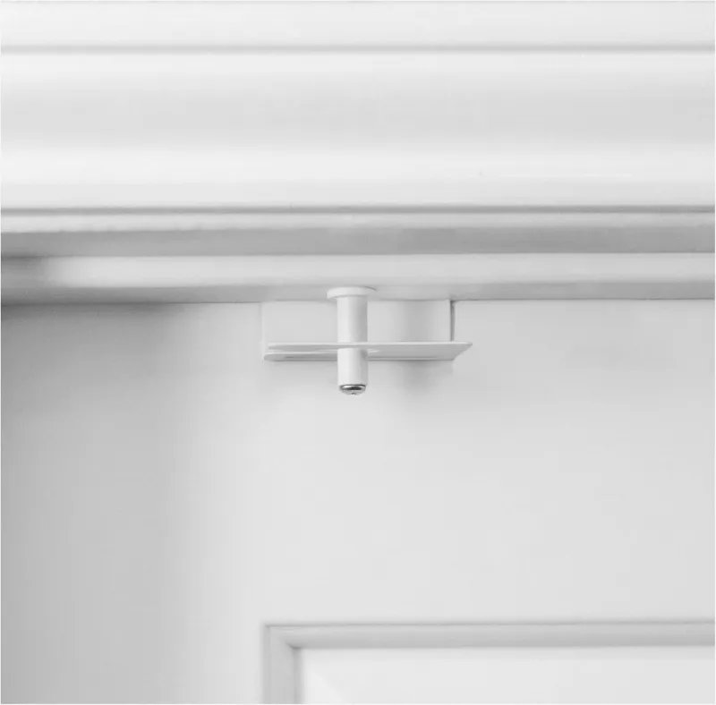 GlideLok childrens door locks child safety lock installed on a door frame