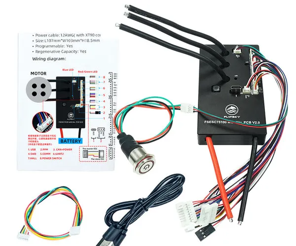 MAXKGO Flipsky 75100 high-power electronic speed controller