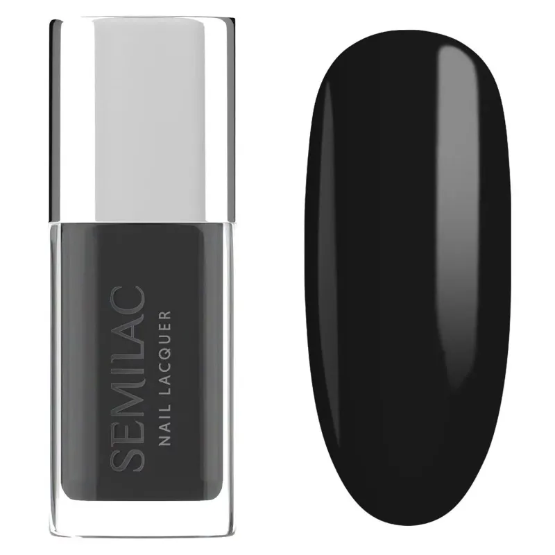SEMILAC USA black nail lacquer polish bottle