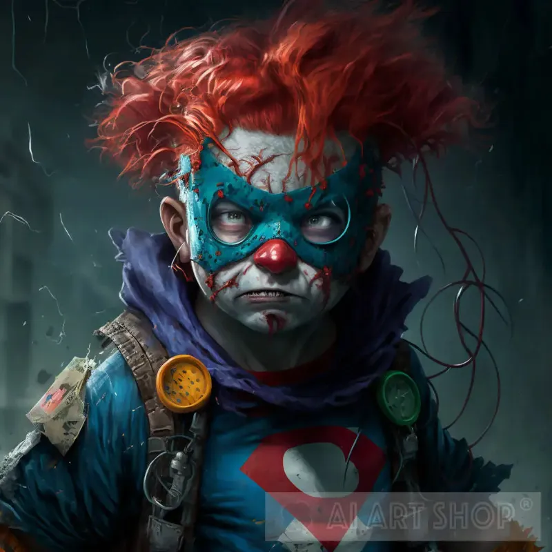 AI Art Shop artistic clown art print