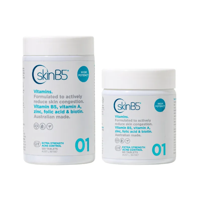 SkinB5 pantothenic acid acne acne supplement