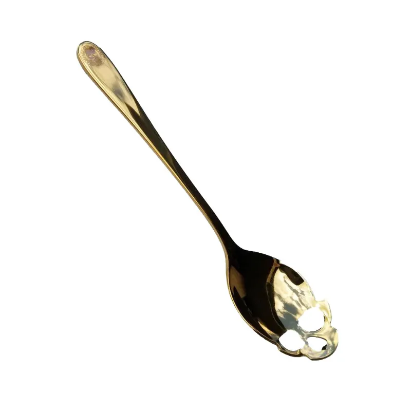 Rampage Coffee Co skull spoon rest