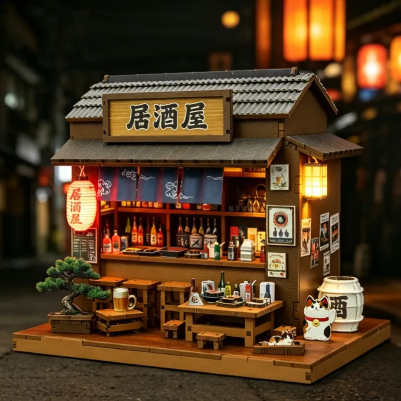 Fifijoy dollhouse kit with detailed miniature components