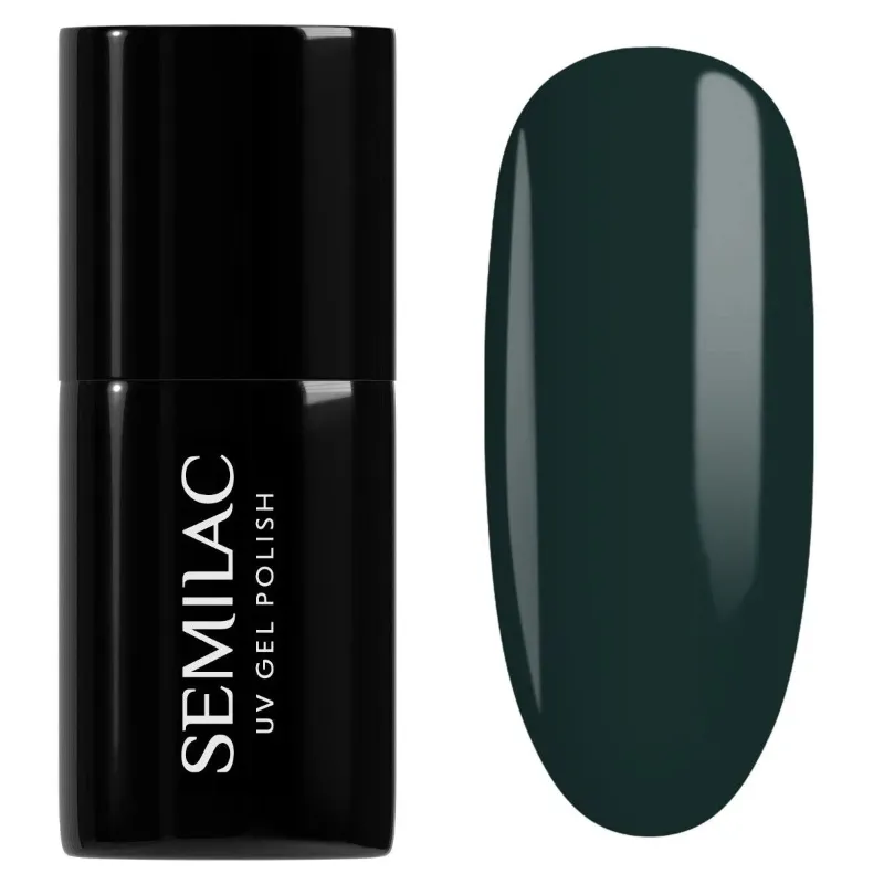 SEMILAC USA forest green nail polish bottle