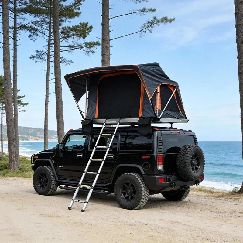 GeerTop Outdoor softshell rooftop tents mounted on vehicle