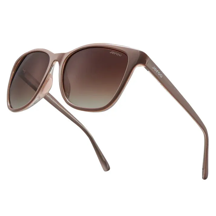 JEFOO gray sunglasses with neutral frames