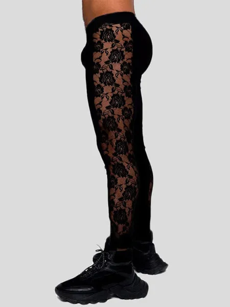 Incerunmen lace button down shirt