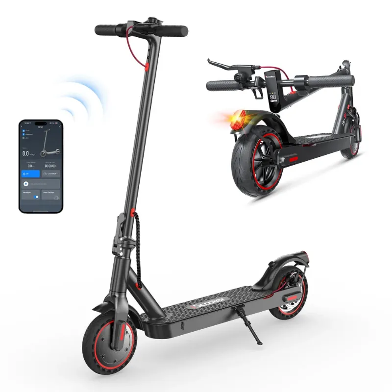 iScooter folding electric scooter with collapsible handlebar and deck