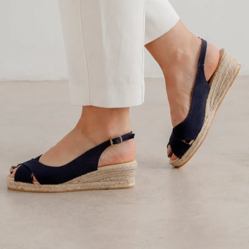 BIANKINA navy espadrilles