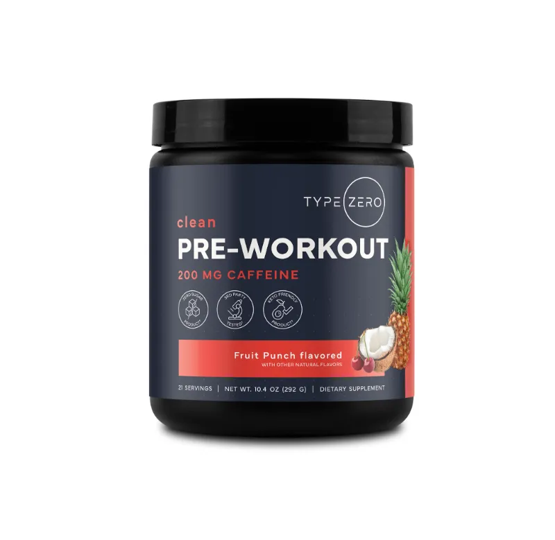 Type Zero Health sugar free pre workout supplement