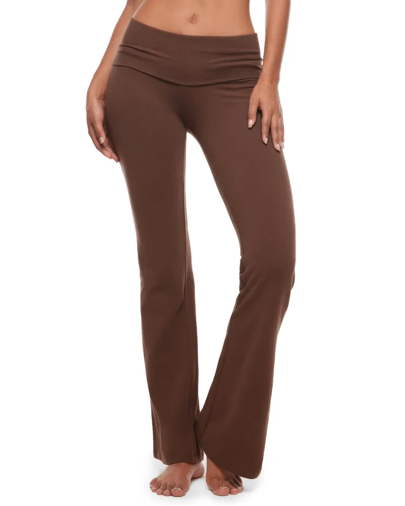 Essenther Global fold over cotton leggings