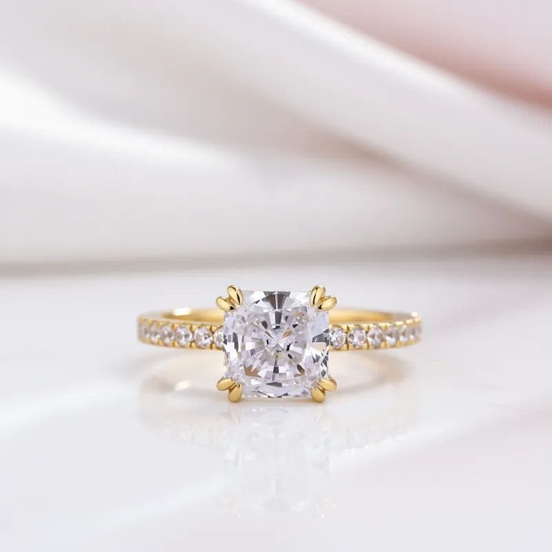Black Diamonds New York ring with princess cut diamond