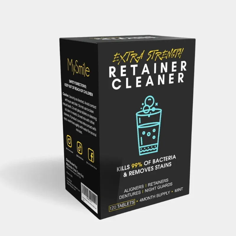 My Smile retainer cleaner tablets for daily dental appliance cleaning
