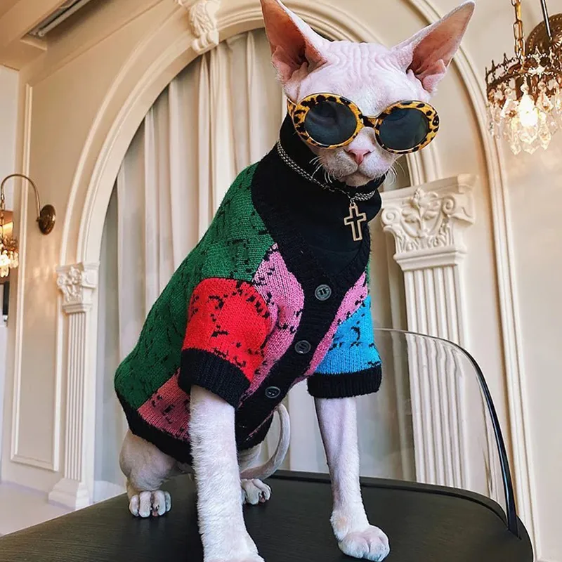Pikapika sweater sphynx cat plush toy