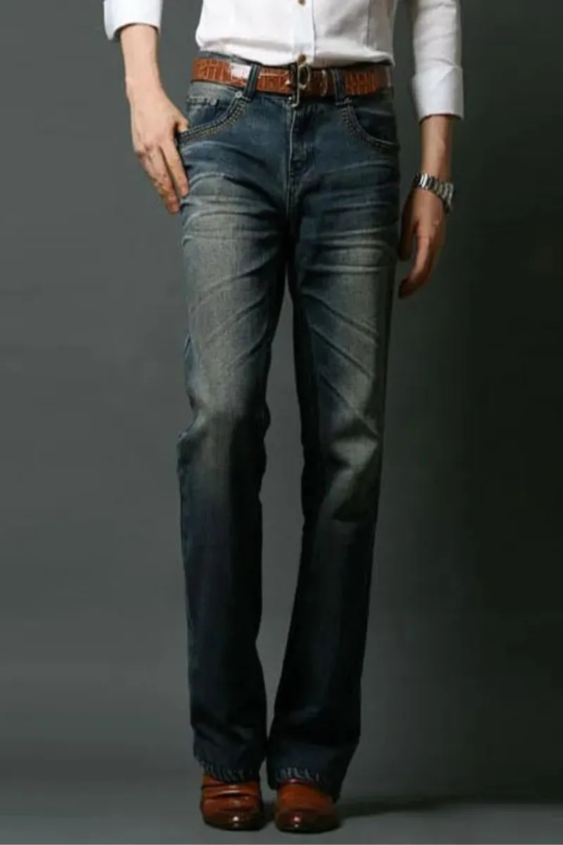 Obroi jeans flare mens denim pants