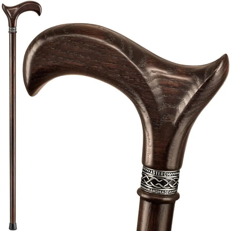 Stick Your Cane derby handle walking cane with rounded derby grip