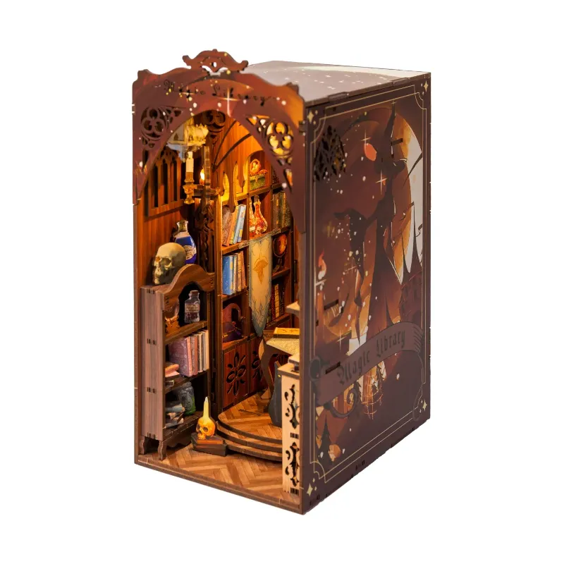 Book Nook World magical library book nook