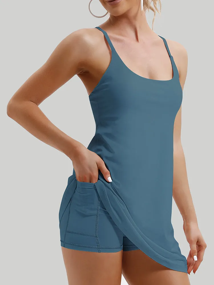 IUGA white tennis dress