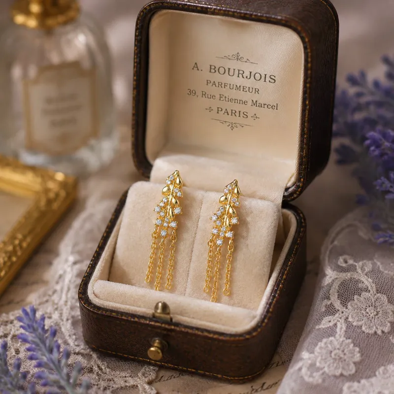 Abbott Atelier gold chandelier earrings