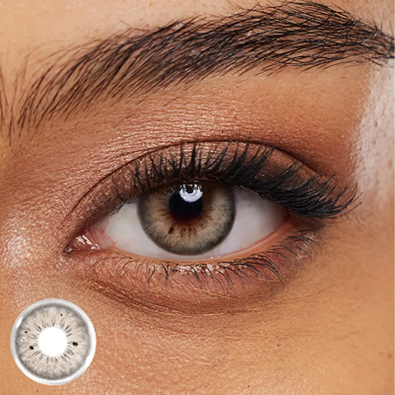 GLOCOLENS golden brown contacts