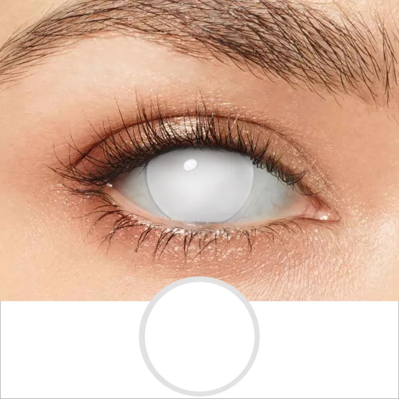 PsEYEche white contact lenses