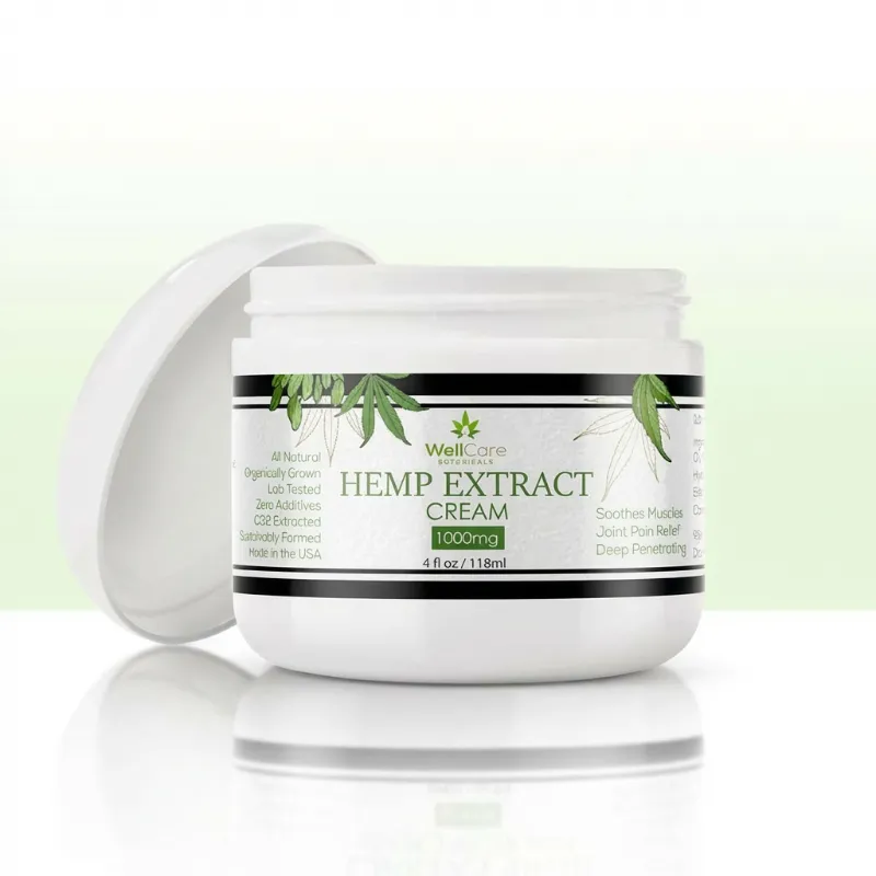 Well Care Botanicals hemp pain relieving cream