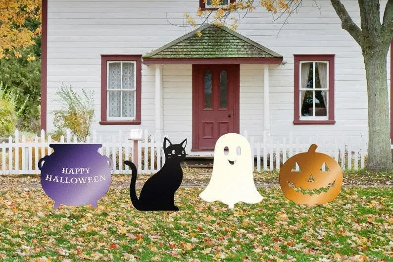 FYLZGO metal halloween yard stakes